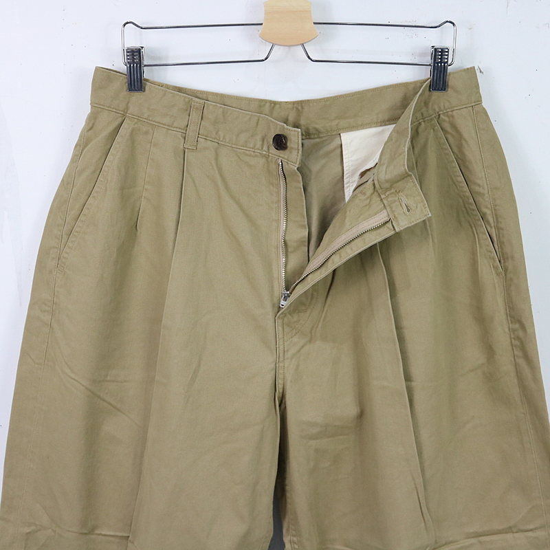 Graphpaper / グラフペーパー Military Cloth Two Tucks Pants ミリタリークロスツータックパンツ beige