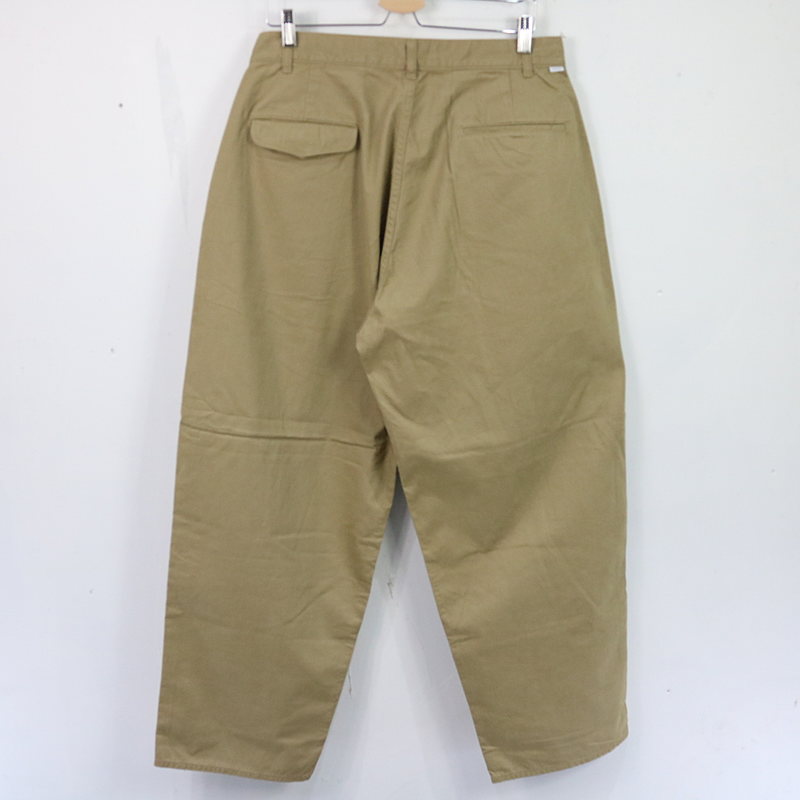 Graphpaper / グラフペーパー Military Cloth Two Tucks Pants ミリタリークロスツータックパンツ beige