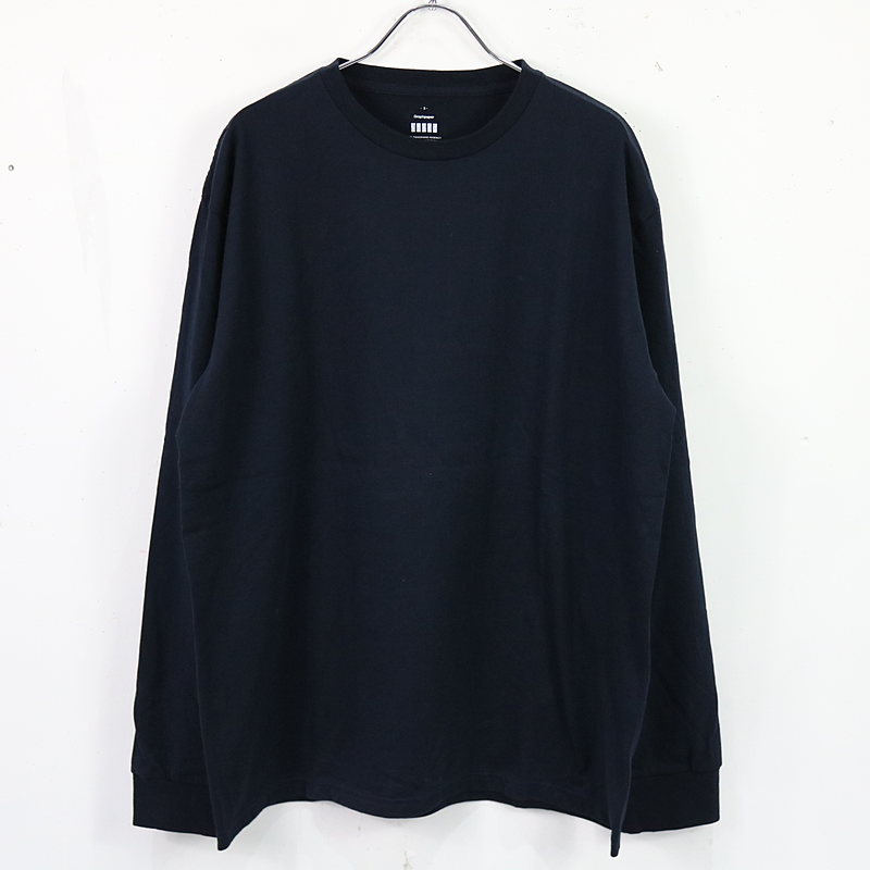 クルーネック長袖Tシャツ navy