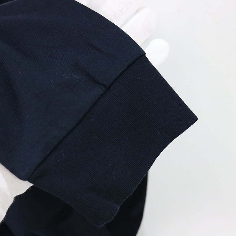 Graphpaper / グラフペーパー クルーネック長袖Tシャツ navy