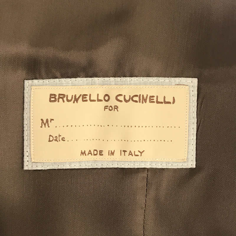 BRUNELLO CUCINELLI / ブルネロクチネリ ウール ベスト ジレ / 総裏地