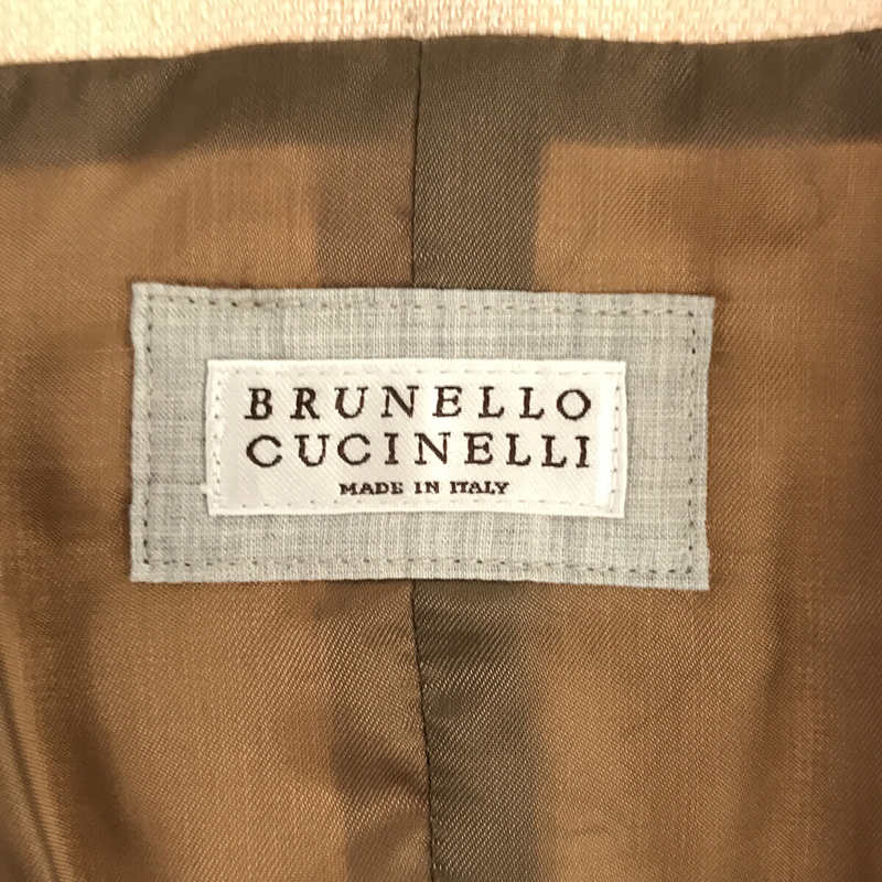 BRUNELLO CUCINELLI / ブルネロクチネリ リネン ベスト ジレ / 総裏地