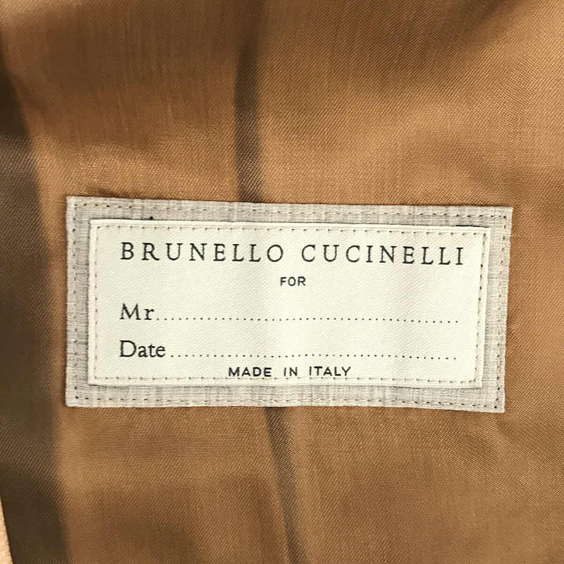 BRUNELLO CUCINELLI / ブルネロクチネリ リネン ベスト ジレ / 総裏地