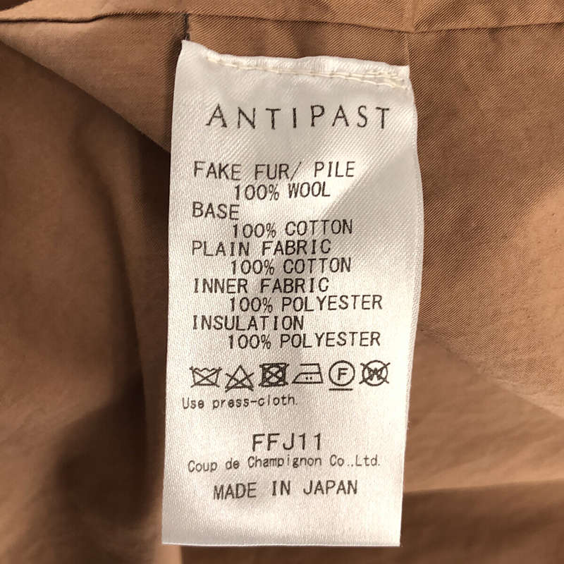 ANTIPAST / アンティパスト faus fur jacket ジャケット