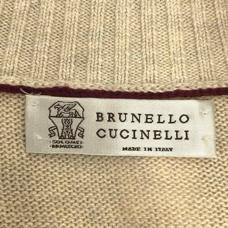 BRUNELLO CUCINELLI / ブルネロクチネリ コットン リネン 3B ニットジャケット