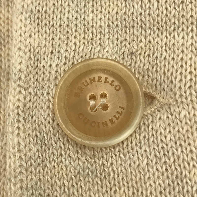 BRUNELLO CUCINELLI / ブルネロクチネリ コットン リネン 3B ニットジャケット