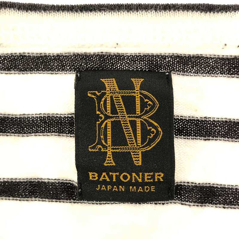 BATONER / バトナ― COTTON-LINEN HIGH TWIST BASQUE SHIRT / コットン リネン ハイツイスト S/S バスクシャツ