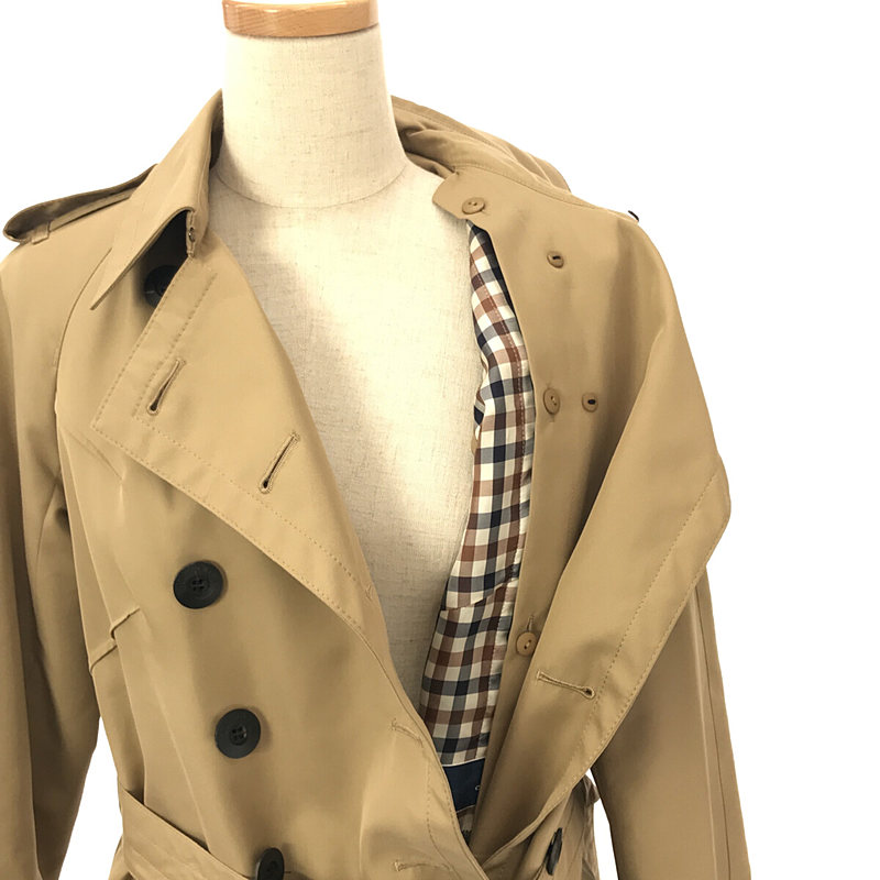 AQUASCUTUM / アクアスキュータム チェックライナー付き トレンチコート