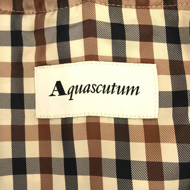 AQUASCUTUM / アクアスキュータム チェックライナー付き トレンチコート