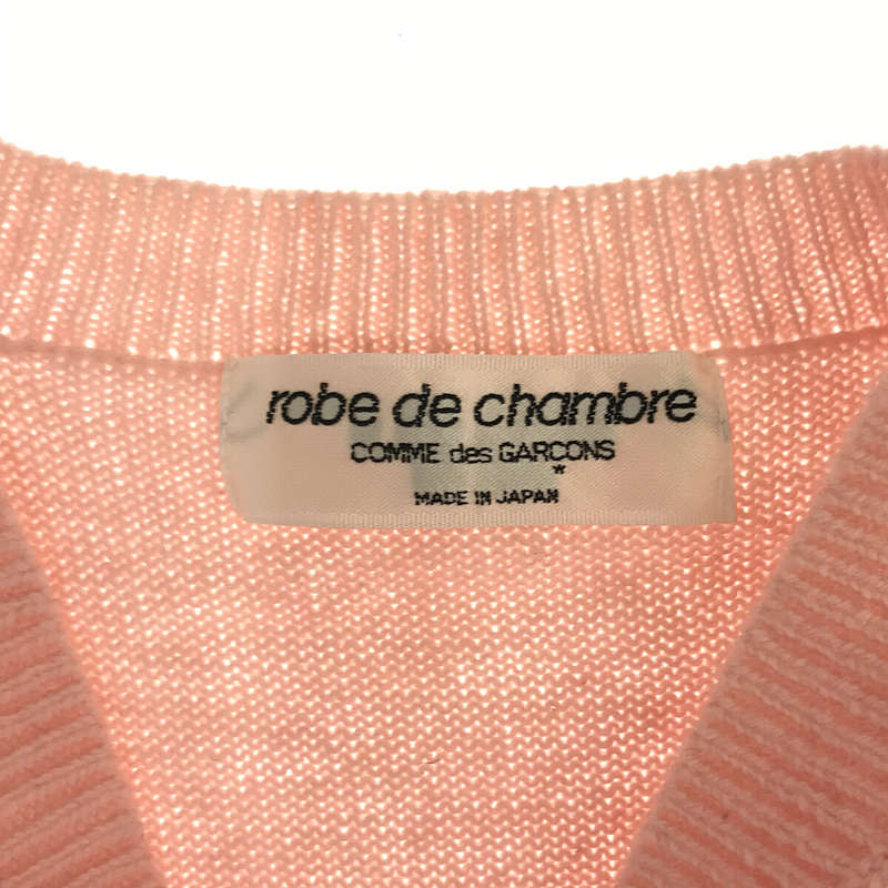 robe de chambre COMME des GARCONS / ローブドシャンブルコムデギャルソン フラワー ステッチワーク ウール ニットベスト