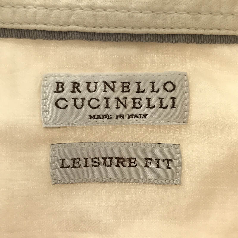 BRUNELLO CUCINELLI / ブルネロクチネリ コットン レギュラーカラーシャツ