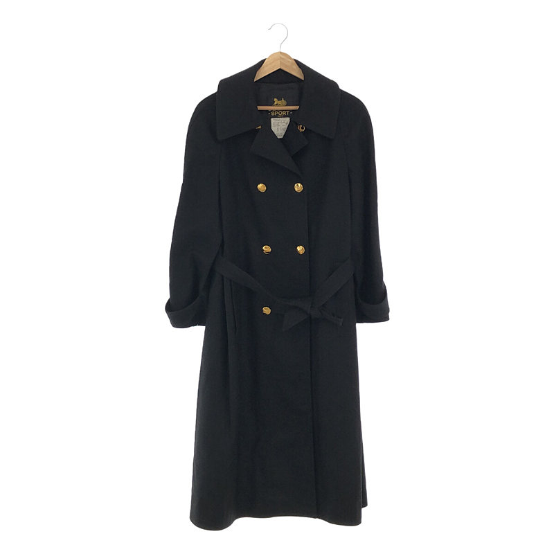 CELINE / セリーヌ SPORTS OLD / オールド 金ボタン ウール シングルコート / ロゴ 総裏地