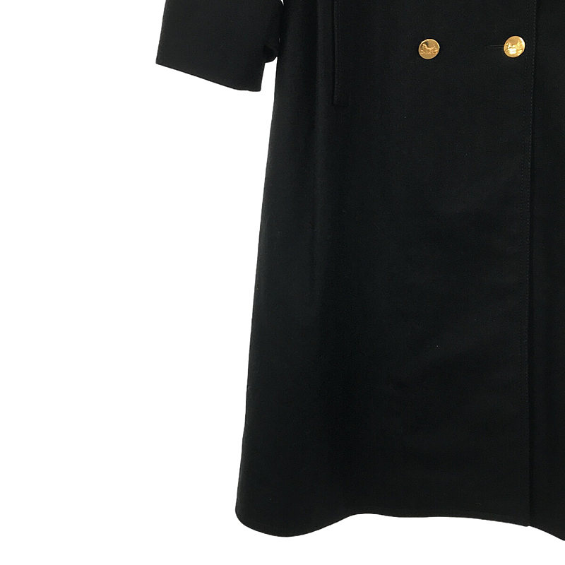 CELINE / セリーヌ SPORTS OLD / オールド 金ボタン ウール シングルコート / ロゴ 総裏地