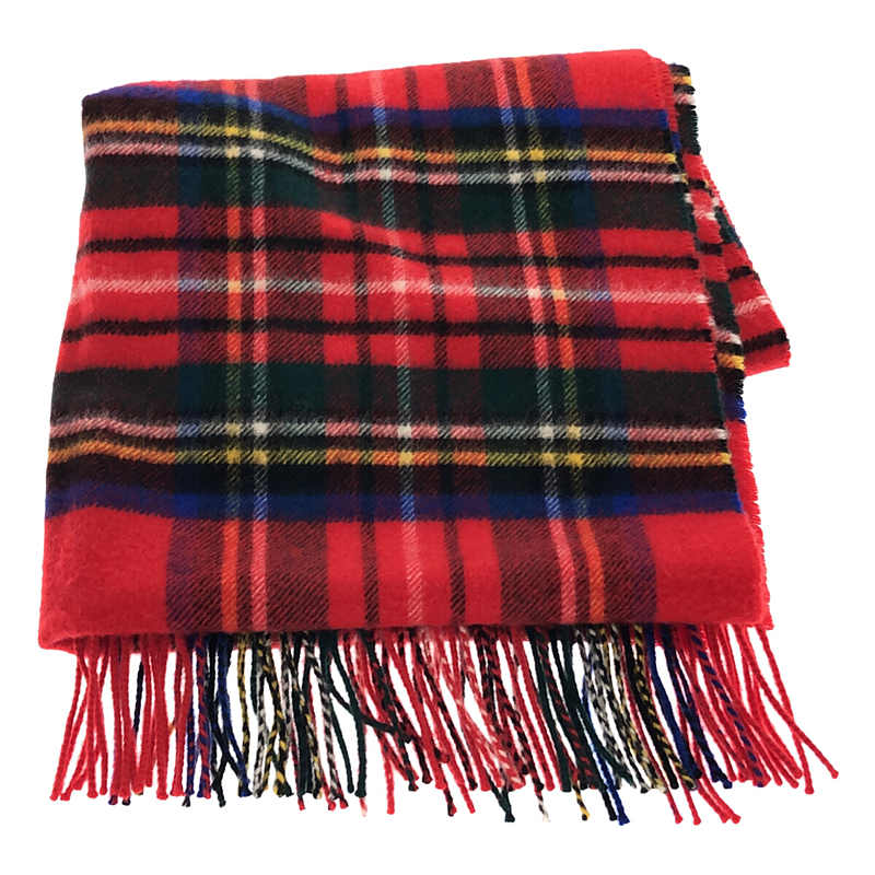 JOHNSTONS OF ELGIN / ジョンストンズオブエルガン チェック カシミヤ マフラー