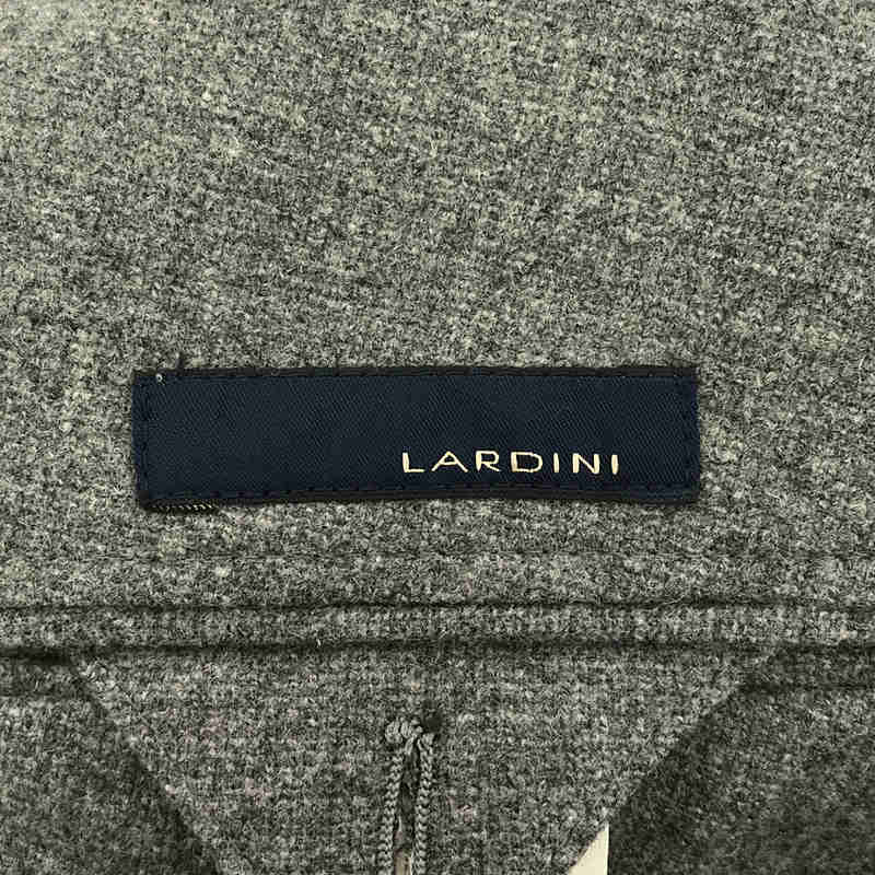 LARDINI / ラルディーニ ウール ピークドラペル ダブルブレスト テーラードジャケット