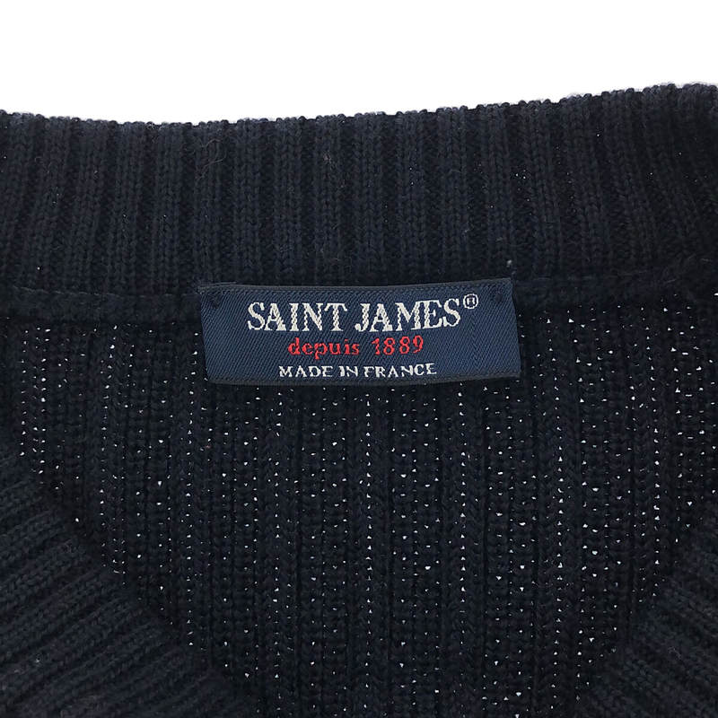 SAINT JAMES / セントジェームス ウール混 コマンド リブニット セーター