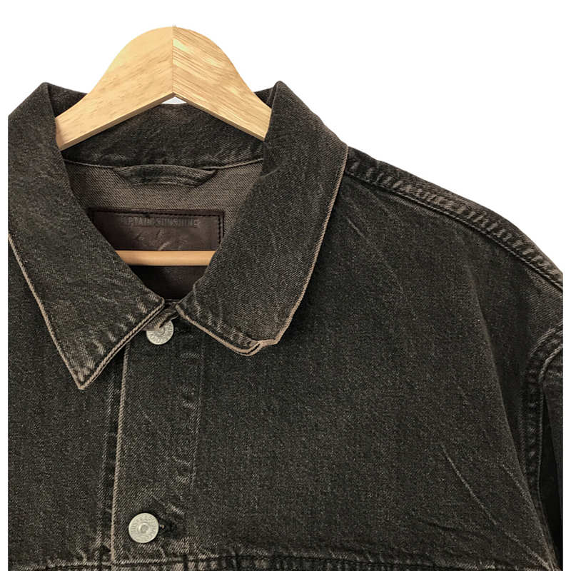 Kaptain Sunshine / キャプテンサンシャイン Washed Denim Tracker Jacket / ウォッシュド ブラックデニムジャケット