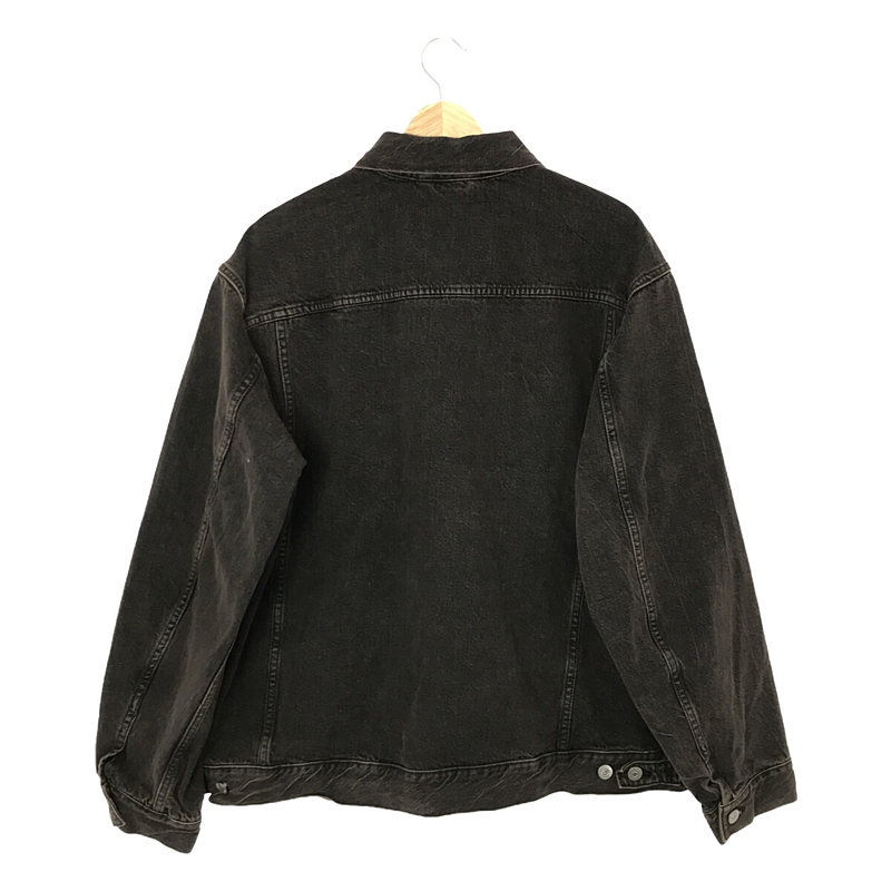 Washed Denim Tracker Jacket / ウォッシュド ブラックデニム