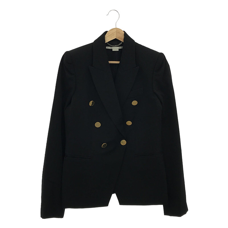 STELLA McCARTNEY 黒 ダブルブレストコート 38 STELLA McCARTNEY 黒 ダブルブレストコート 38