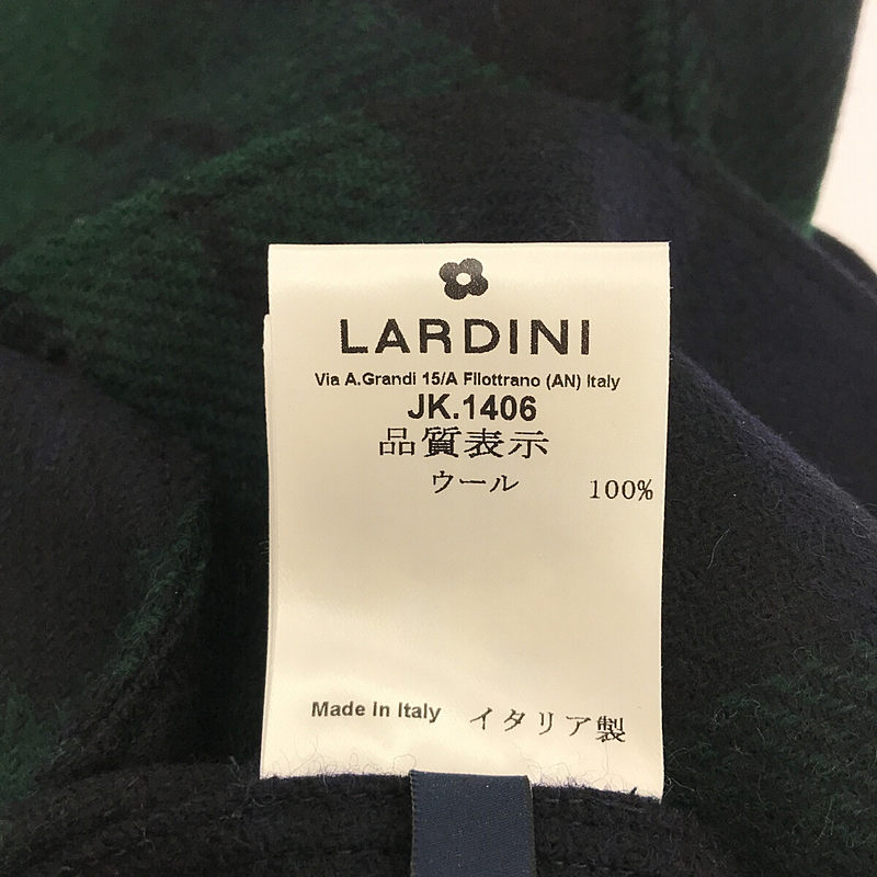 LARDINI / ラルディーニ ブートニエール タータンチェック ウール 2B テーラードジャケット