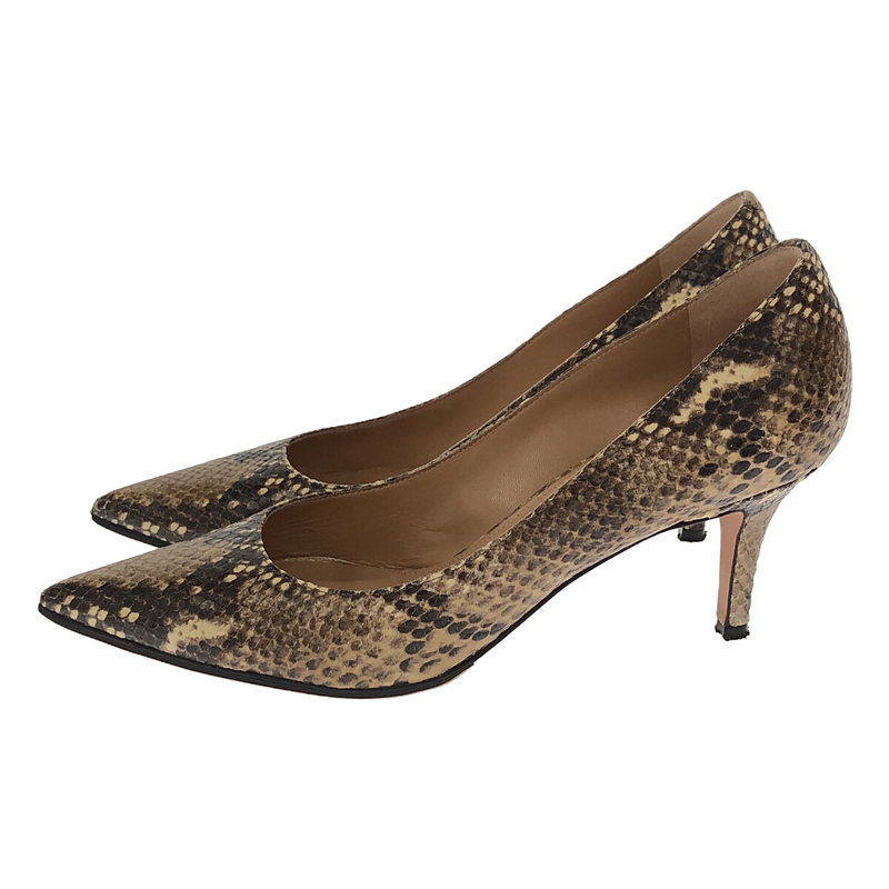 PELLICO / ペリーコ ANIMA 10 SC パイソン柄 ポインテッドトゥ ヒールパンプス