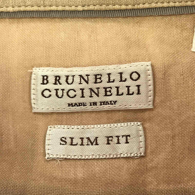 BRUNELLO CUCINELLI / ブルネロクチネリ リネン ボタンダウンシャツ