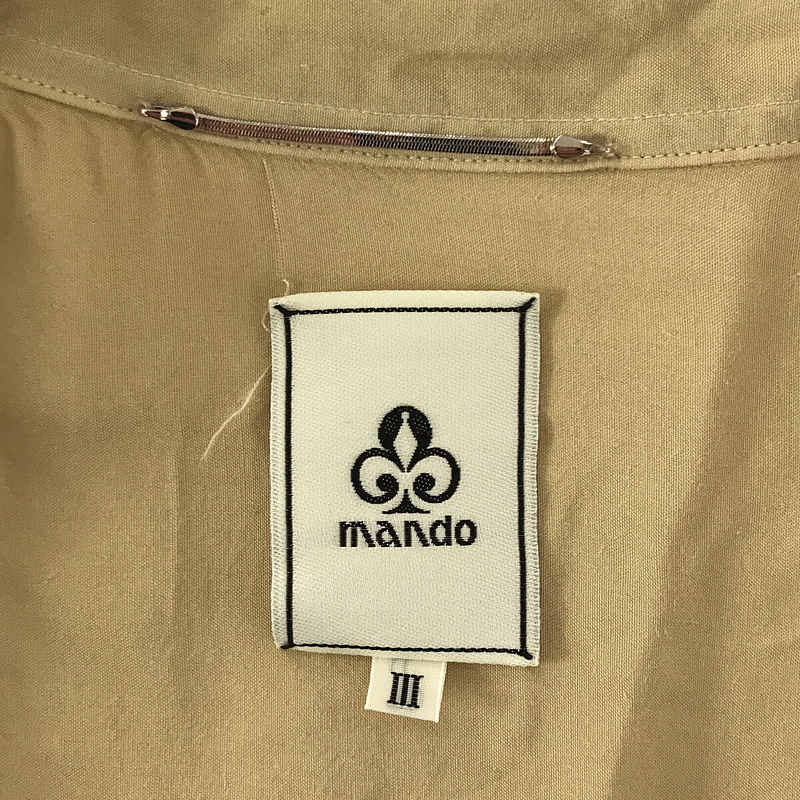 mando / マンド レーヨンシルク半袖シャツ