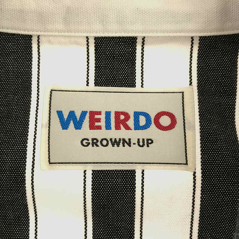 WEIRDO / ウィアード WINDY’S S/S SHIRTS ロゴ刺しゅう ストライプ 半袖シャツ