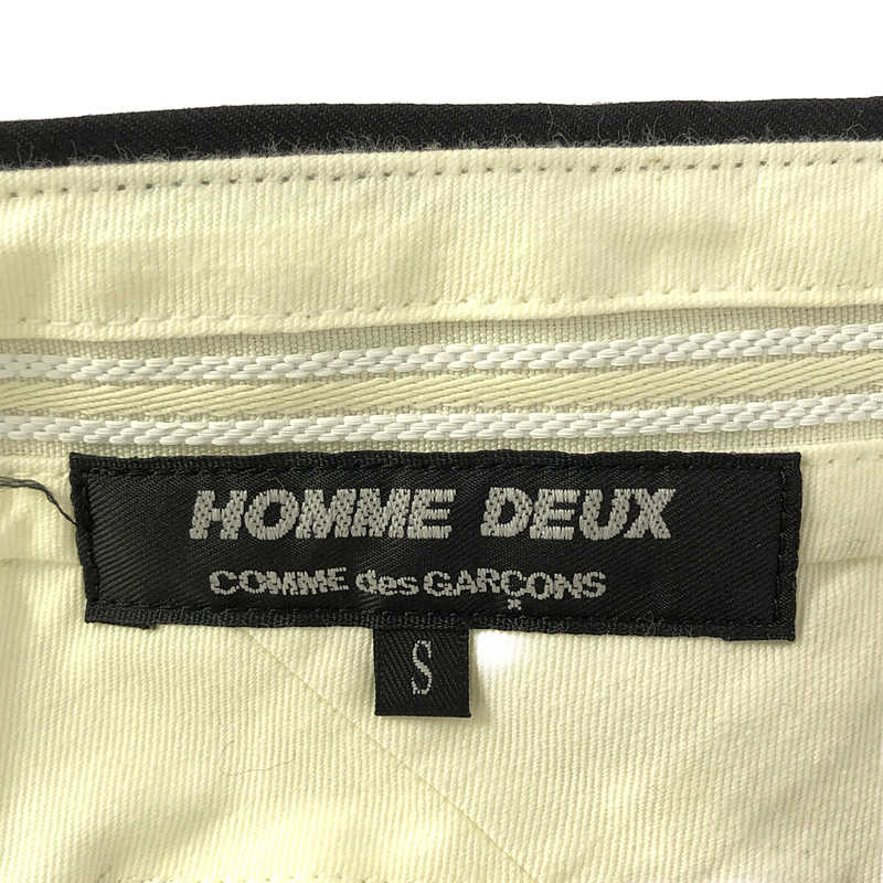 COMME des GARCONS HOMME DEUX / コムデギャルソンオムドゥ バックパッチ ピンストライプ スラックスパンツ