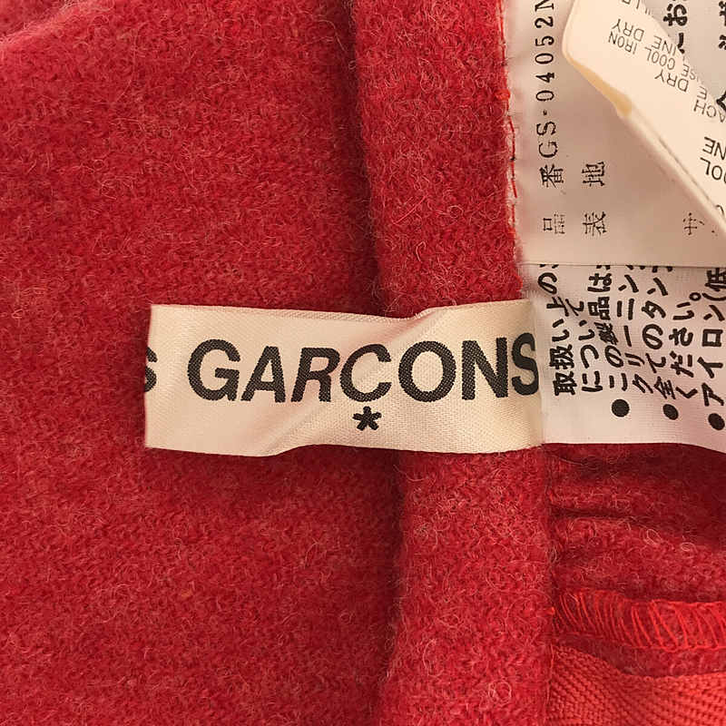 COMME des GARCONS / コムデギャルソン ウール バックジップ ギャザー スカート