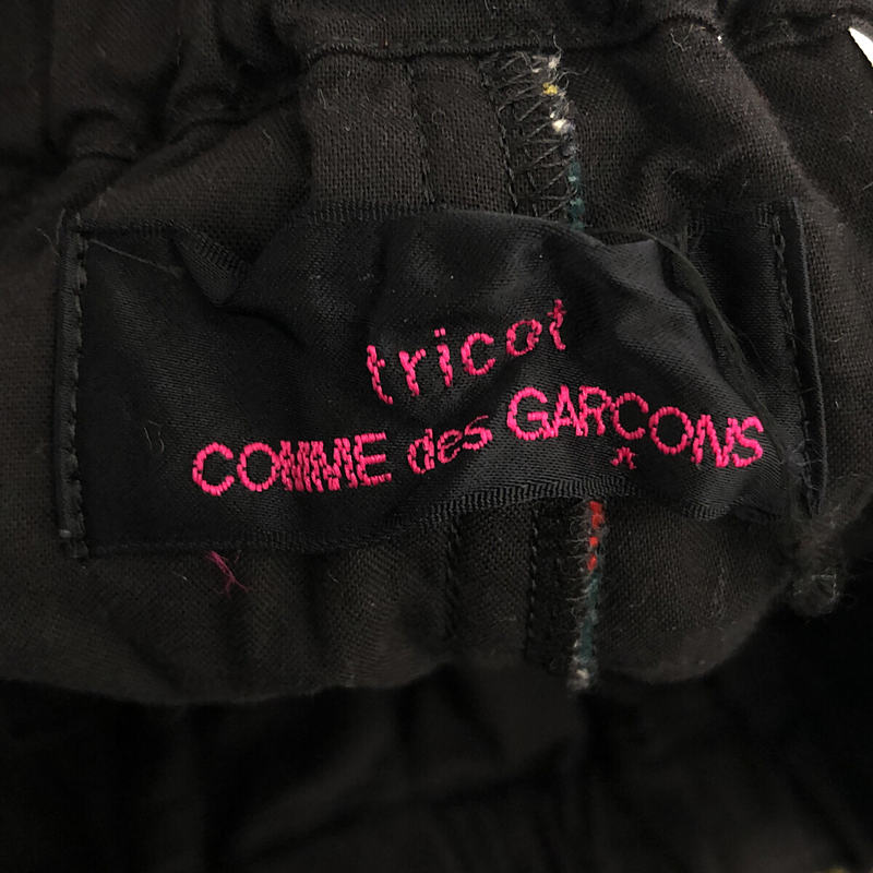 tricot COMME des GARCONS / トリココムデギャルソン ウール タータンチェック パンツ