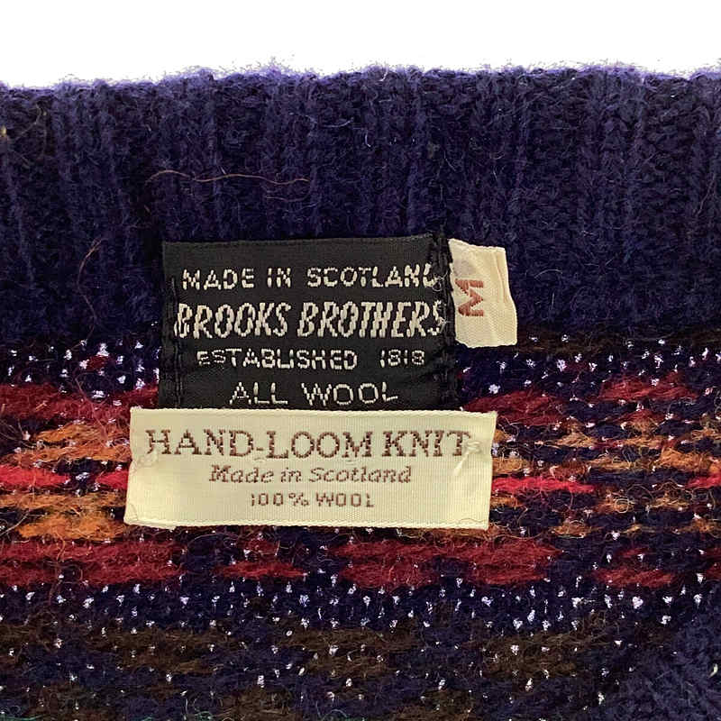 BROOKS BROTHERS / ブルックスブラザーズ 1970s〜 Scotland製 vintage / ヴィンテージ ニットプルオーバー