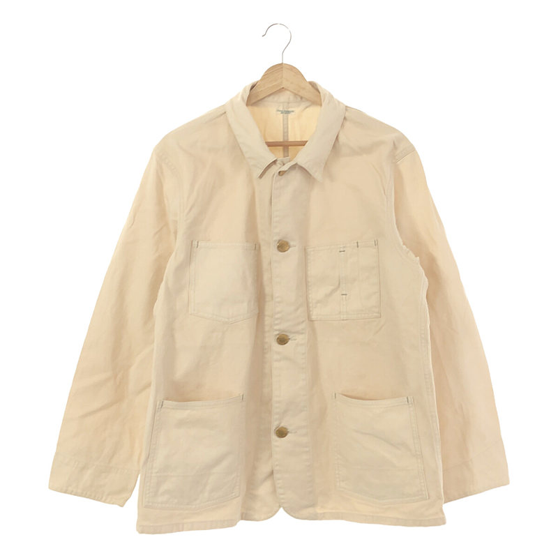 C/L STAND COLLAR JACKET #TOBACCO コットンリネンウェザー