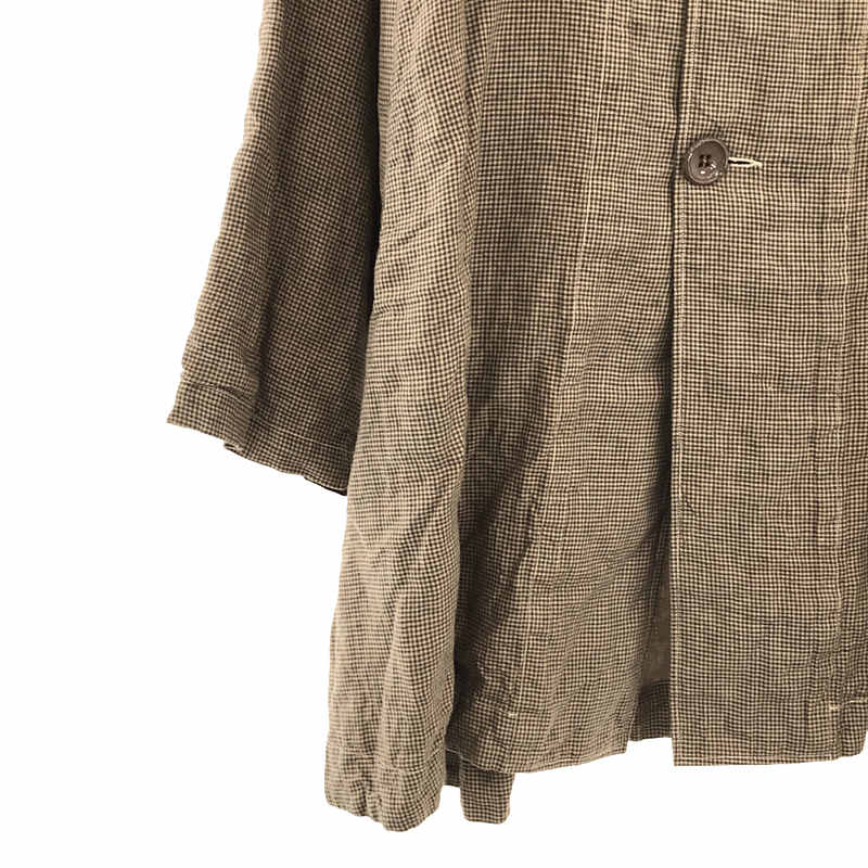 kaval / カヴァル RAGLAN OVER COAT - LINEN / 陶器ボタン リネン シングル オーバーコート