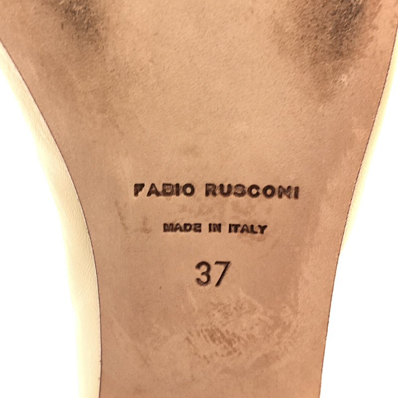 Fabio Rusconi / ファビオルスコーニ スクエアトゥ ローヒール パンプス