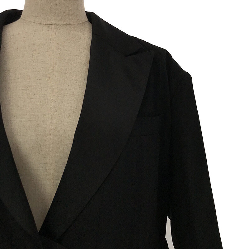 sacai / サカイ Suiting Pleated blazer / 異素材  バックプリーツ スーチング ベルテッド ジャケット