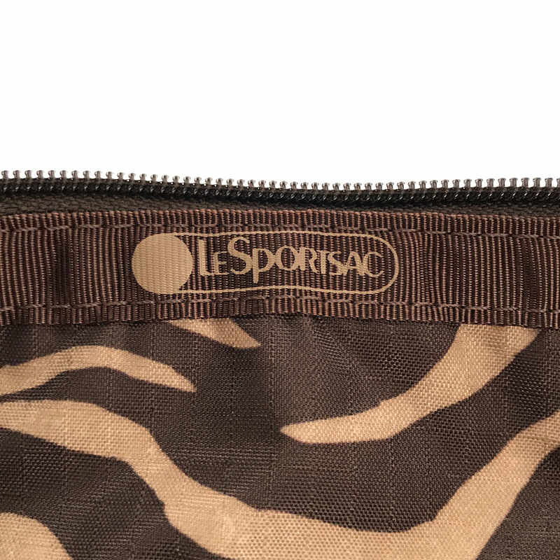 LeSportsac / レスポートサック 2way ゼブラ ナイロン ハンド ショルダー バッグ