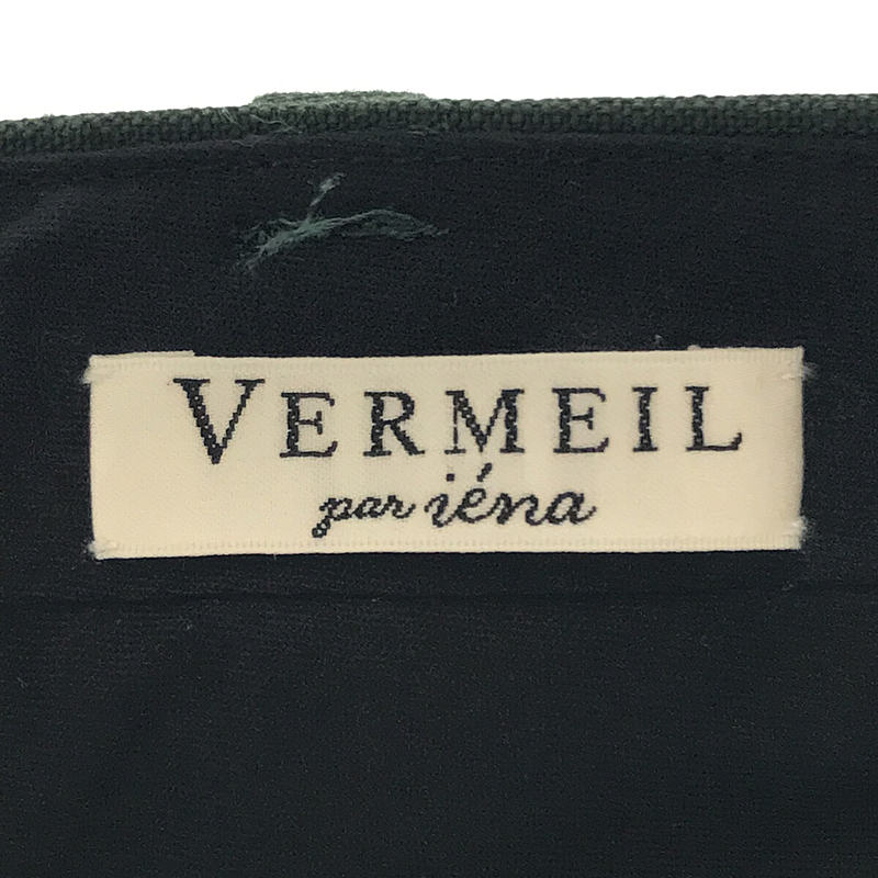 VERMEIL par iena / ヴェルメイユパーイエナ リネン 2タック カラーパンツ