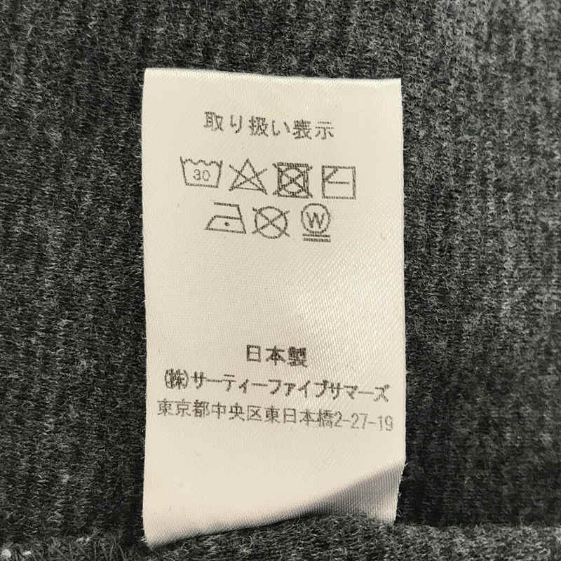 ANATOMICA / アナトミカ コットン モックネック ロングスリーブ Tシャツ