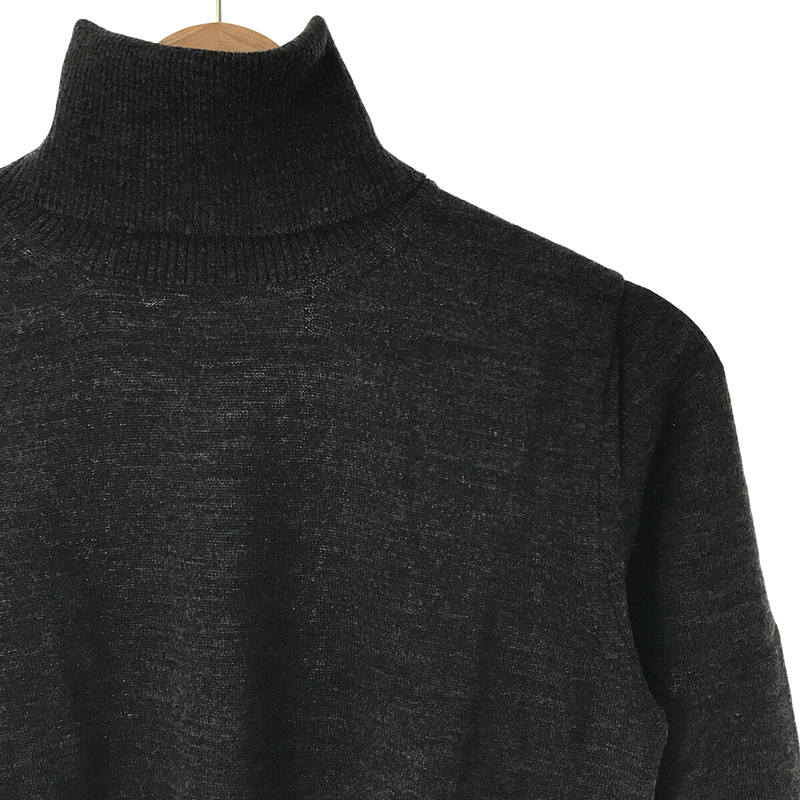 tricot COMME des GARCONS / トリココムデギャルソン ウールハイネック ボタンニット