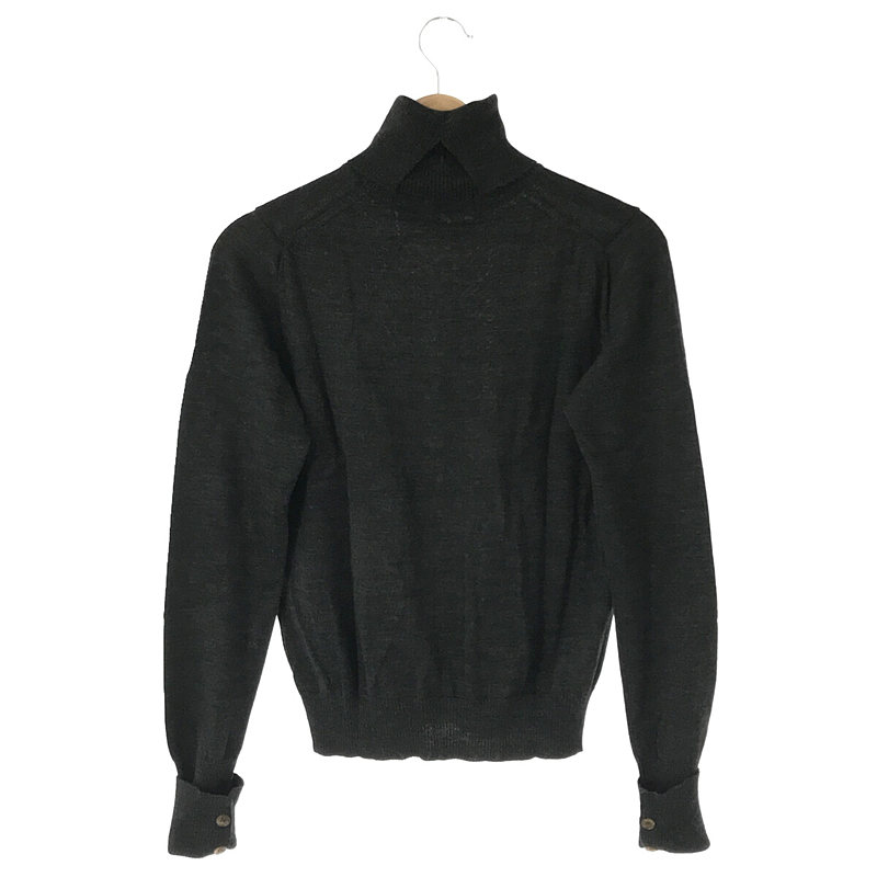 tricot COMME des GARCONS / トリココムデギャルソン ウールハイネック ボタンニット