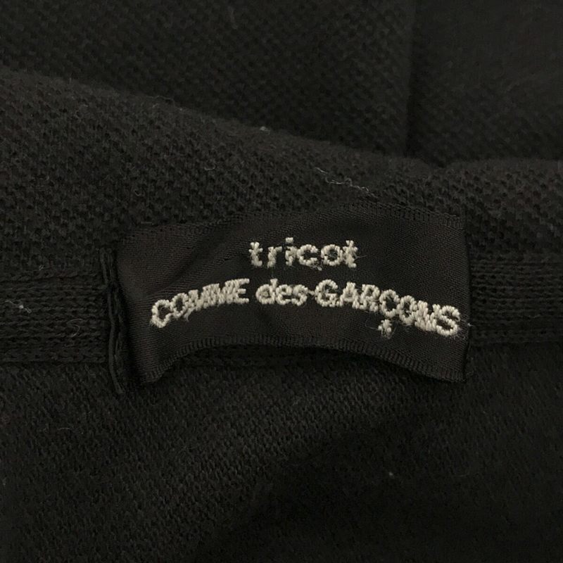 tricot COMME des GARCONS / トリココムデギャルソン コットン ロングスリーブトップギャザーポロシャツ