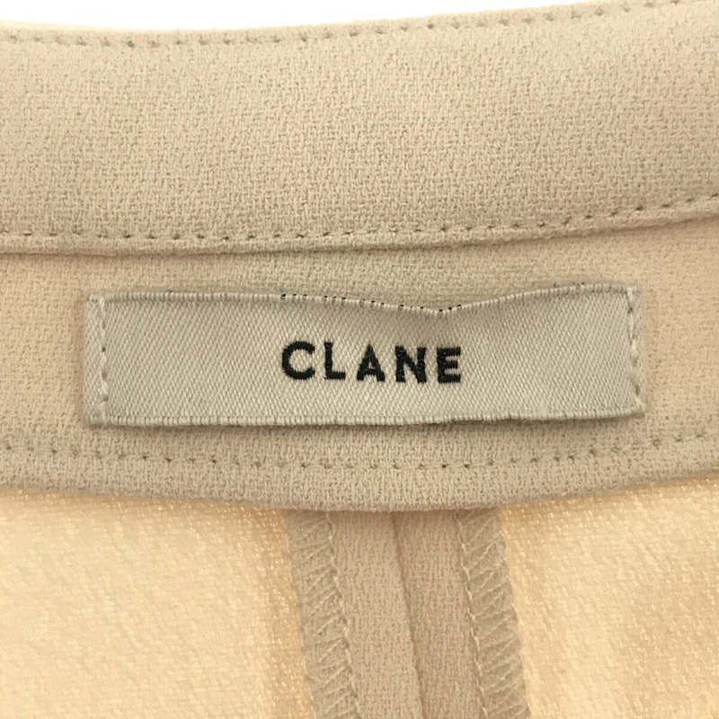 CLANE / クラネ HALF ZIP FLARE TOPS ハーフ ジップ フレア トップス