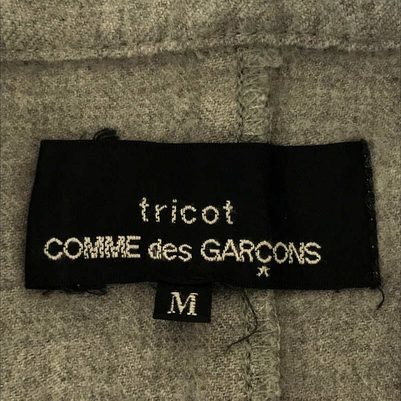 tricot COMME des GARCONS / トリココムデギャルソン ウール 金ボタン ハーフスリーブ オーバージャケット