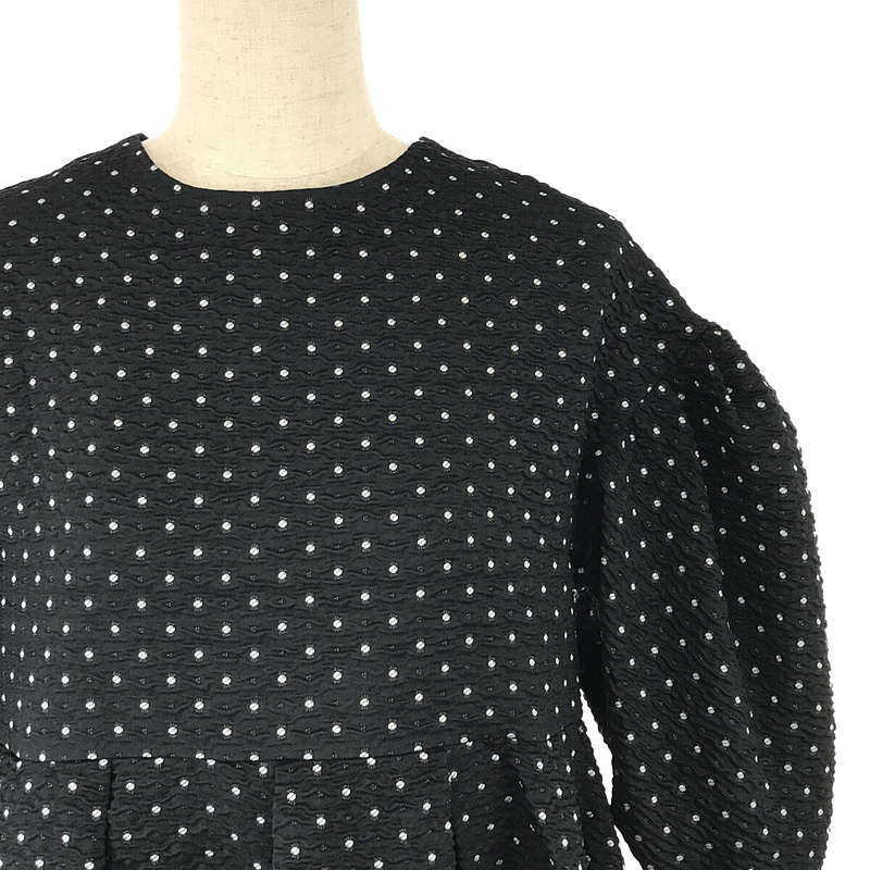 人気定番格安BLUELEA Dot jacquard blouse ジャガードブラウス トップス