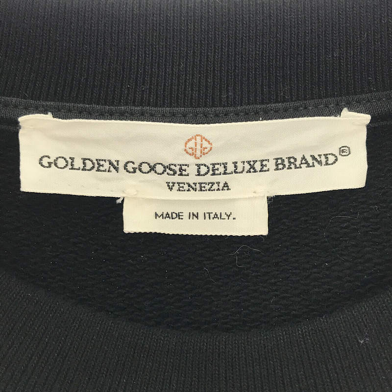 GOLDEN GOOSE / ゴールデングース イタリア製 コットン フロント ロゴ スウェット プルオーバー
