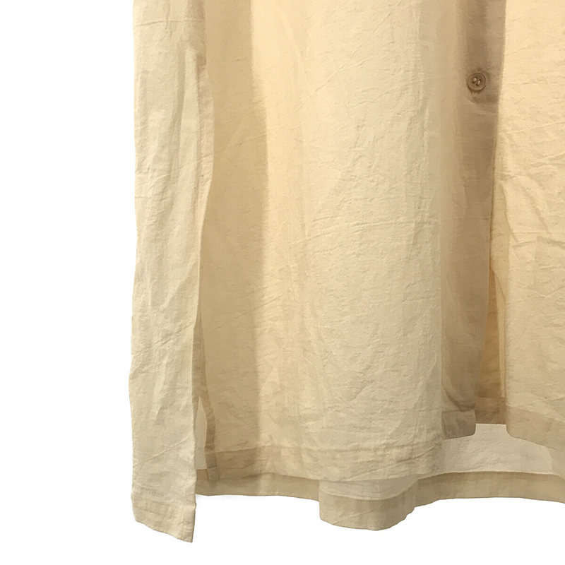 atelier naruse / アトリエナルセ cotton boyle long shirt コットン ボイル ロング シャツ