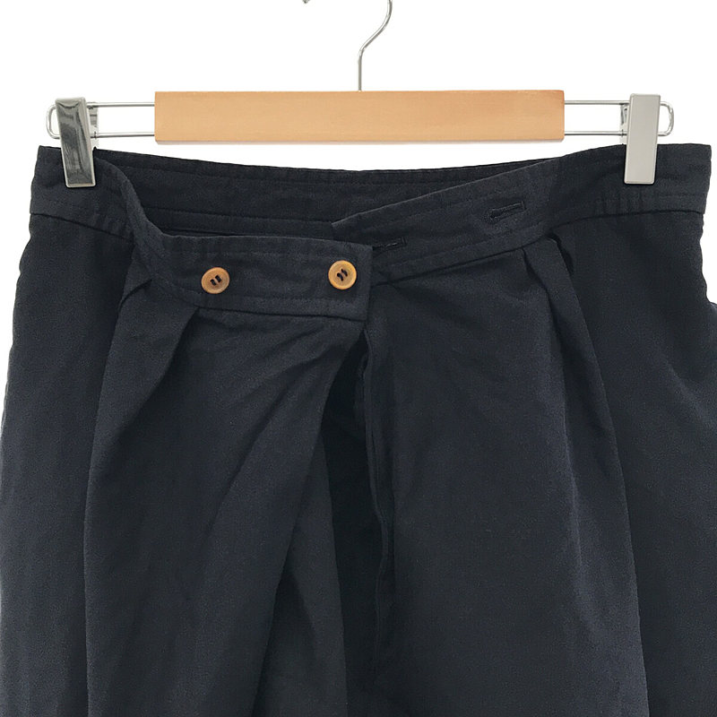 COMME des GARCONS COMME des GARCONS / コムコム ポリ縮絨 バルーン タック ラップ ワイド パンツ