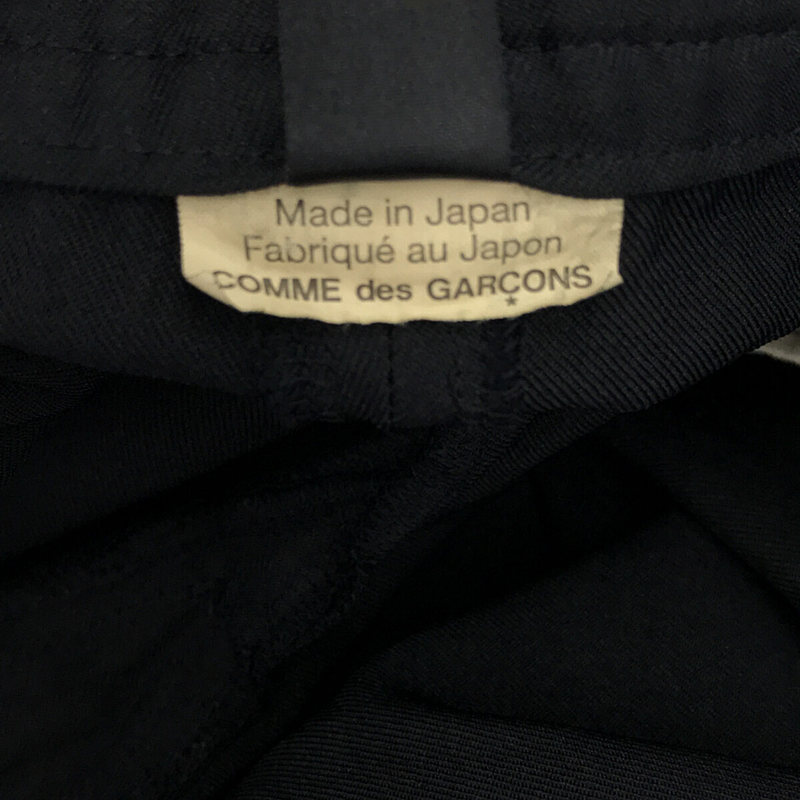COMME des GARCONS COMME des GARCONS / コムコム ポリ縮絨 バルーン タック ラップ ワイド パンツ