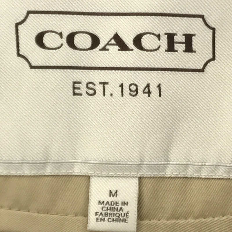 COACH / コーチ コットン ミドル トレンチコート